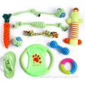 Juguetes para perros interactivos 10 juguetes de cuerda de masticación de algodón